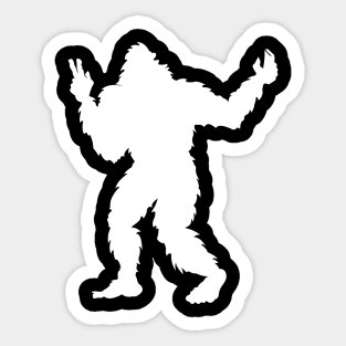 Bigfoot Takes Selfies Sticker